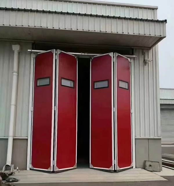 渭南工业折叠门在大型装配车间出入口的应用实例